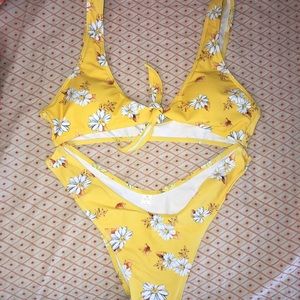 Yellow bikini set